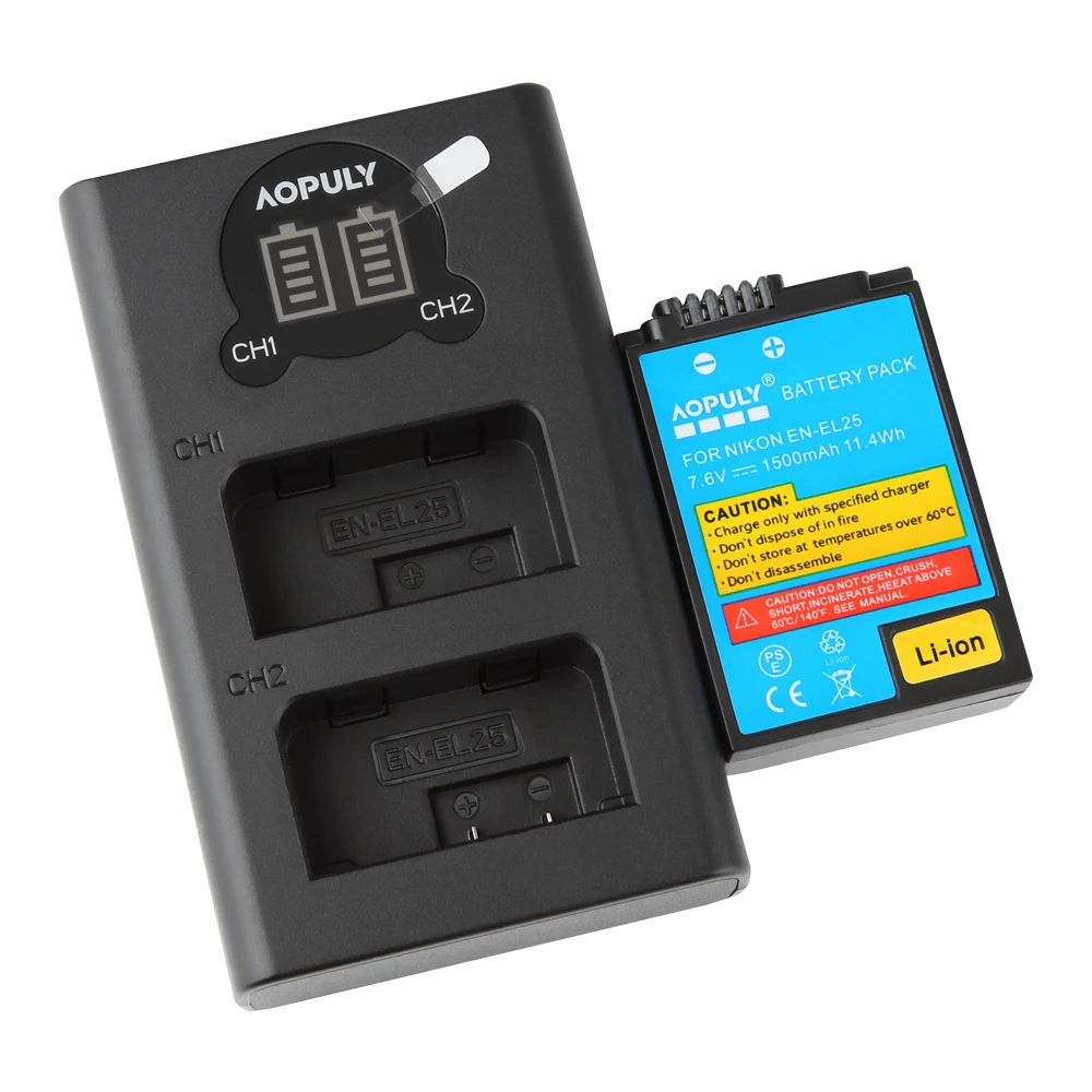 EN-EL25 Wiederaufladbare Kamera Batterie Für Nikon Z50 ZFC Kamera ENEL25 MH-32 oder LED dual Kanal Ladegerät