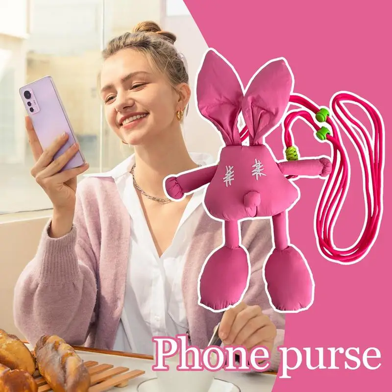 Cute Phone Stand Fashion Over The Shoulder Phone Strap Retractable Phone Holder Bracket Trendy Cell Phone Carrier For Travel