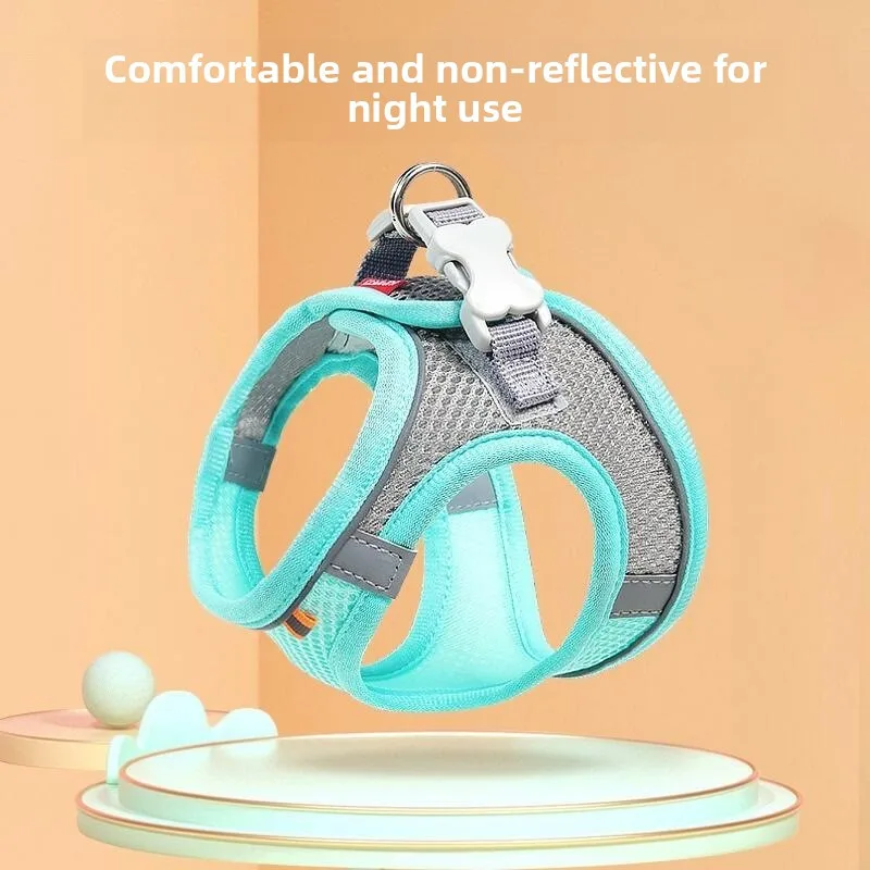 

Pet out Traction Chest Strap Mesh Breathable Reflective Vest Hand Holding Rope Dog Chain Cat pulling rope
