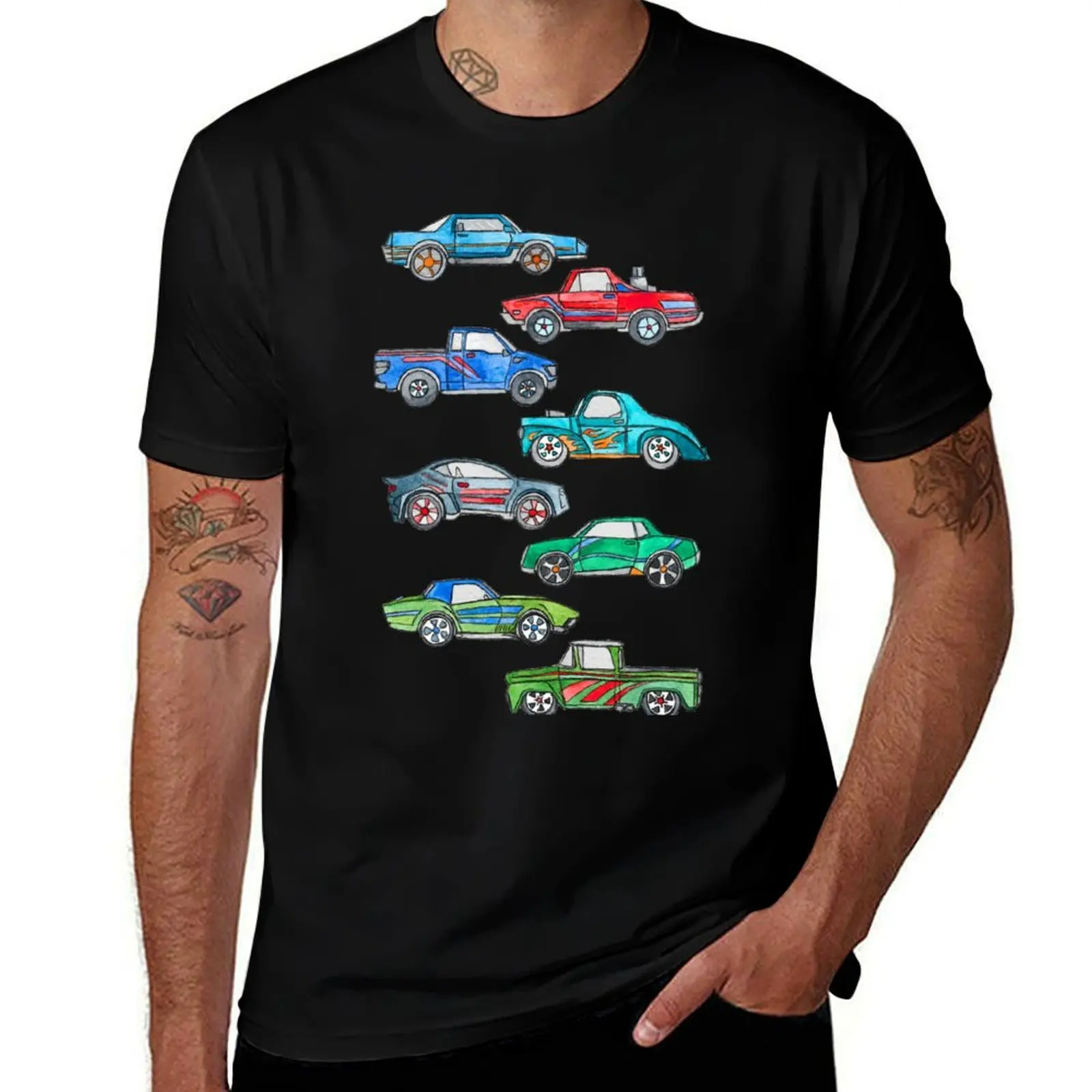

Toy Car Pile Up T-Shirt man t shirts cotton t shirts for man cotton funny T-Shirt