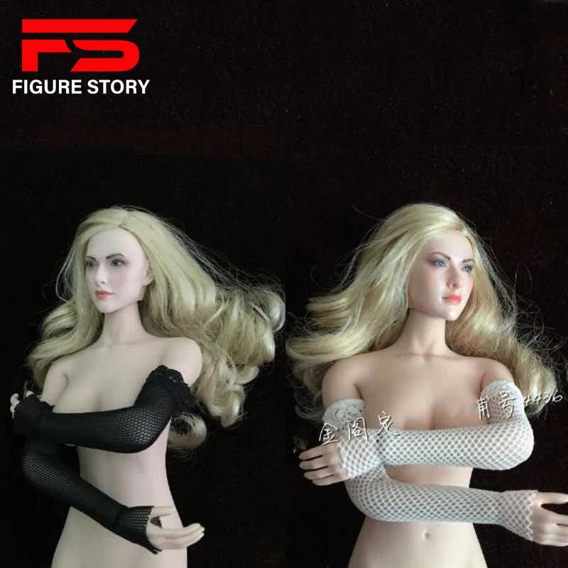 

N4-1-1 1/6 женские черно-белые кружевные перчатки, рукава, модель для женской фигурки 12 дюймов