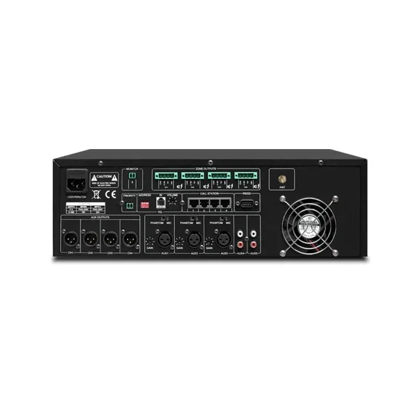 DSPPA MP912 4x120W Power Mixer Amps Blue Matrix tooth Amplifier 4 channel