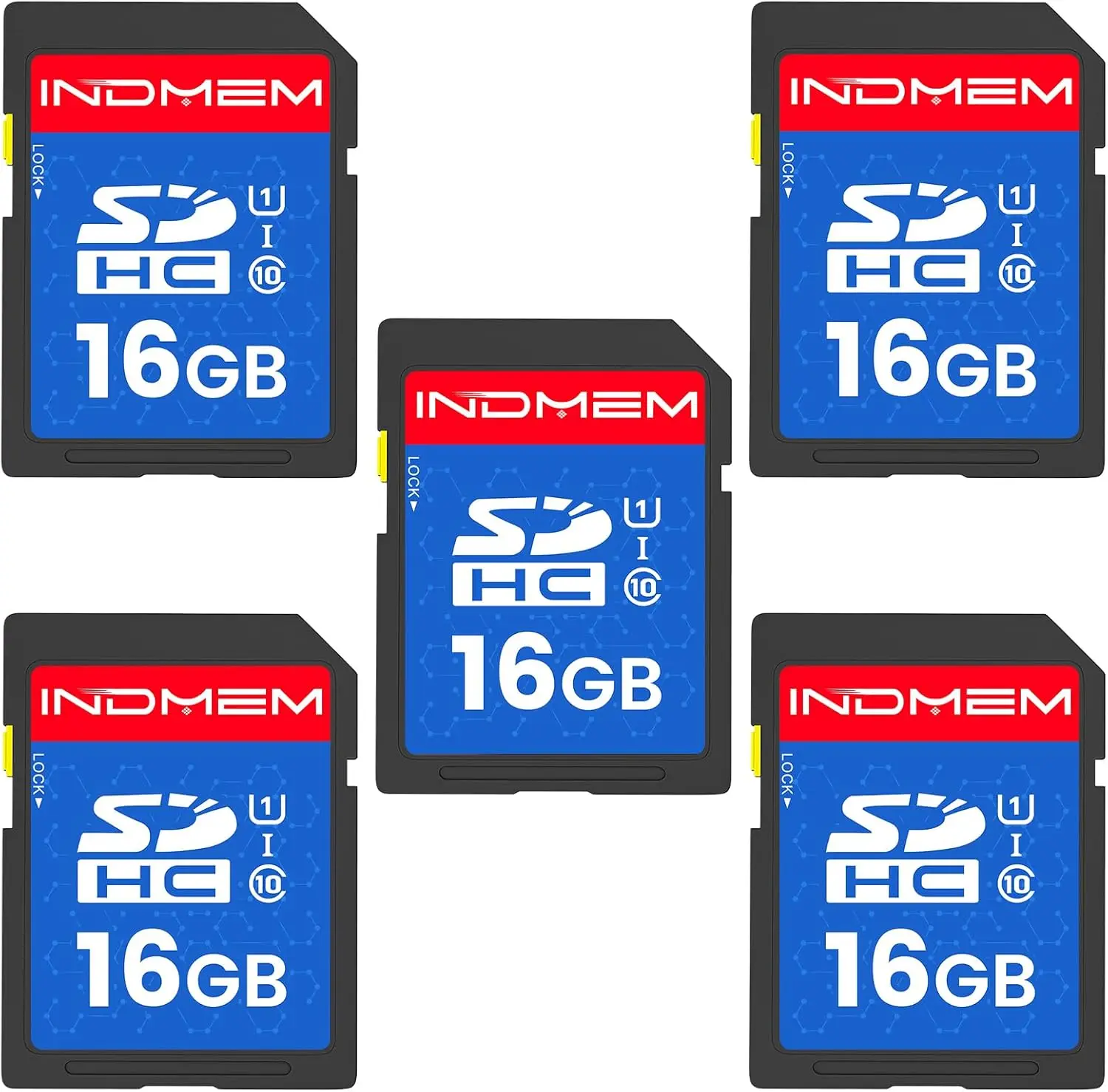 5-Pack 16GB Sdhc Me…