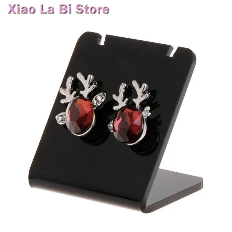 

XXFD 10 Pcs Acrylic Mini L-shaped Earrings Stand Jewelry Jewelry Stand