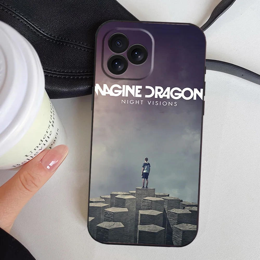 Band I-Imagine Dragons Loom Phone Case for iPhone 12 11 13 14 15 16 Max Pro Plus Black Soft Silicone Cover