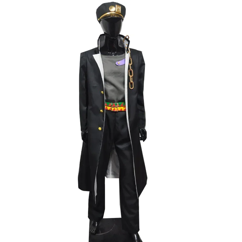 Traje de Anime JOJO'S BIZARRE VENTO AUREO Golden wind Kujo Jotaro, traje de Cosplay, Disfraces de Halloween, hombre y mujer adultos, estilo de fiesta