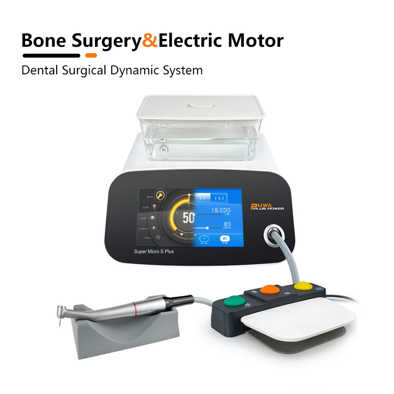 Dental Ultrasonic Bone Surgery Piezo Surgery Tooth Praphy Electricmotor 2in1 Surgical Dynamic System HD Color Touch Screen