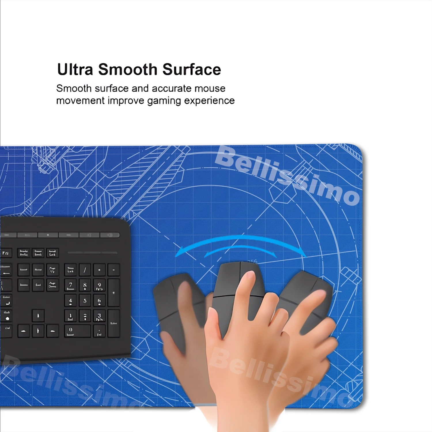 لوحة ماوس ملحقة للألعاب رسم ميكانيكي لوحة ماوس كبيرة عالية الدقة XXL سجادة مطاطية طبيعية سجادة طاولة غير قابلة للانزلاق سجادة مكتب #6