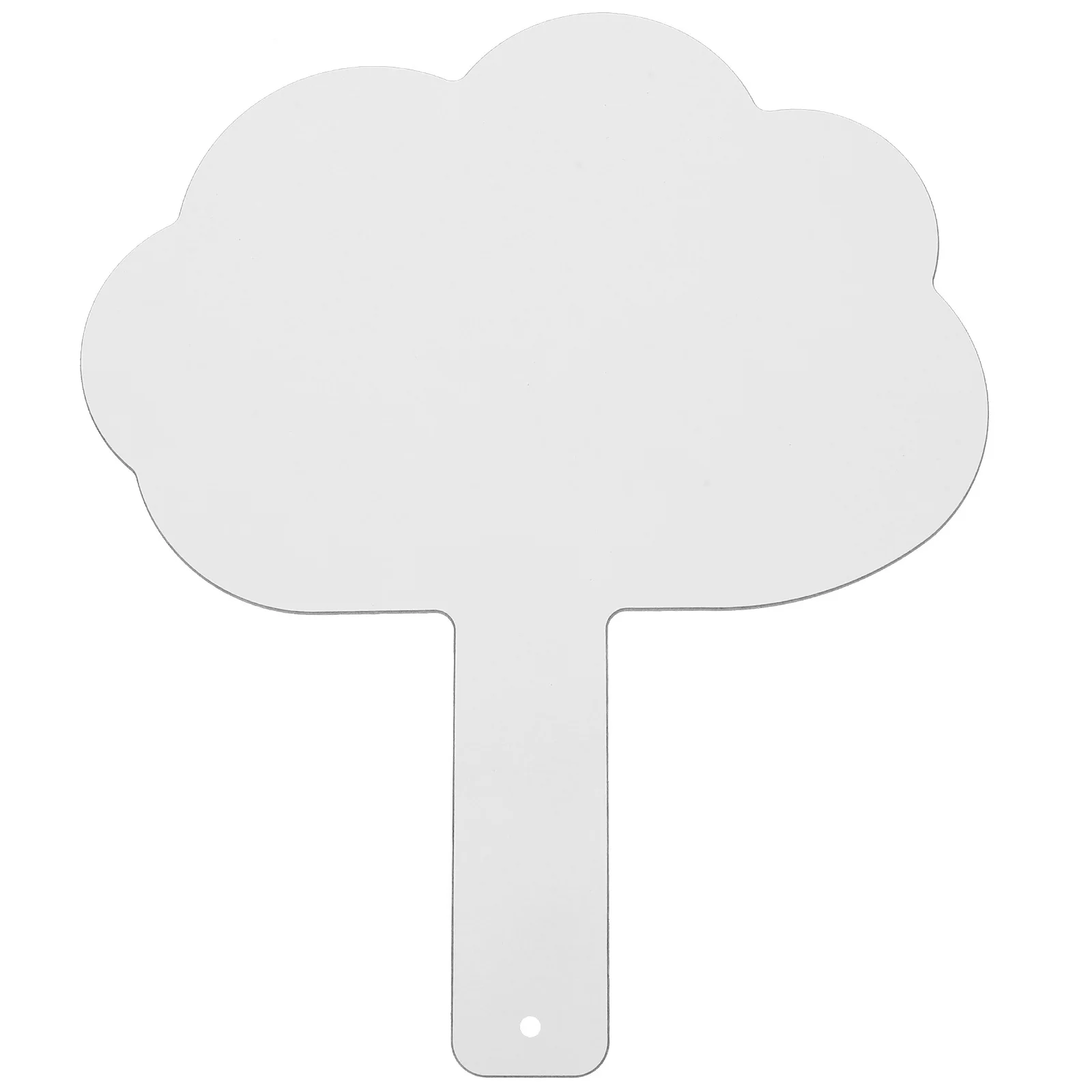 Double Sided White Board PVC Handheld Dry Erase Answer Paddle Classroom Teaching Prop Scoring Board Game Supplies