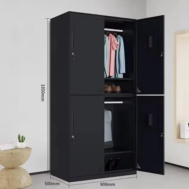 Black Steel Office Furniture Black Metal Cabinet File filing Cabinet with vault Safe Locker