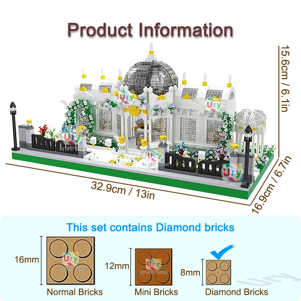 Ville rue vue modulaire rétro blanc jardin Villa manoir maison de fleurs avec Architecture lumineuse blocs de construction ensembles jouets pour enfants