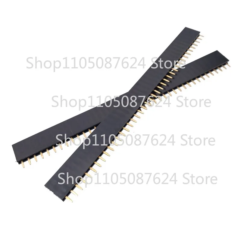 ZZZ 50pcs 40-Pin 40P 2.54mm Single Row Straight Female Pin Header Strip