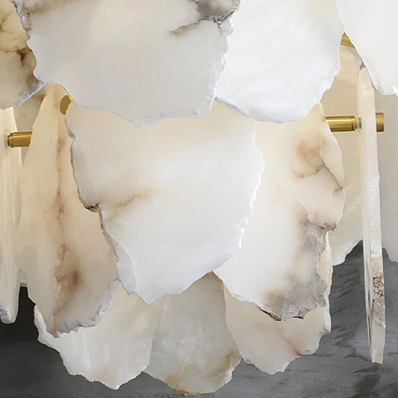 Artpad الرخام LED الثريا لمطعم غرفة المعيشة قلادة مستديرة ضوء الشمال السرير خلفية ديكور إضاءة السقف