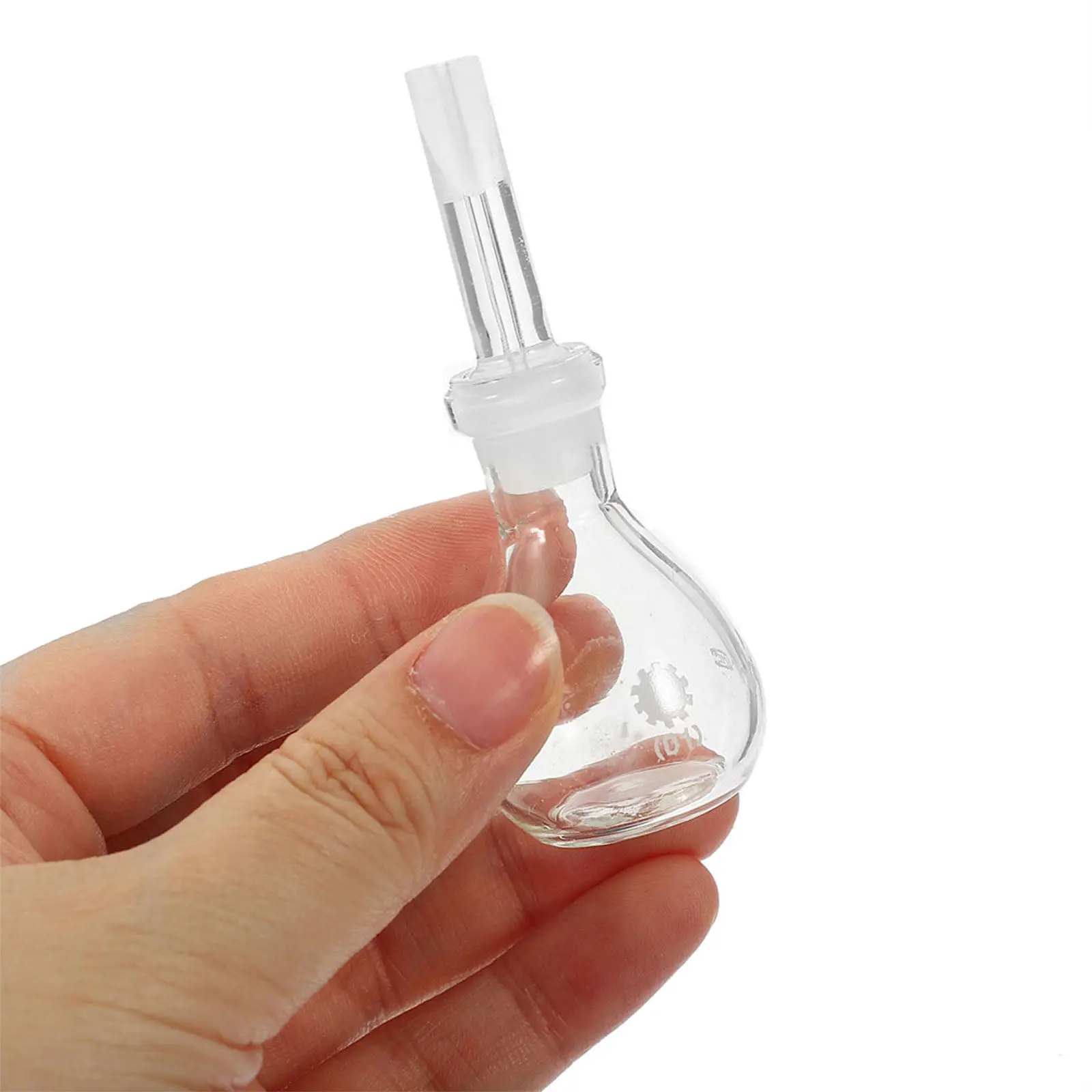 Glass Pycnometer Density Bottle for Lab Specific Gravity Testing and Liquid Storage with Stopper
