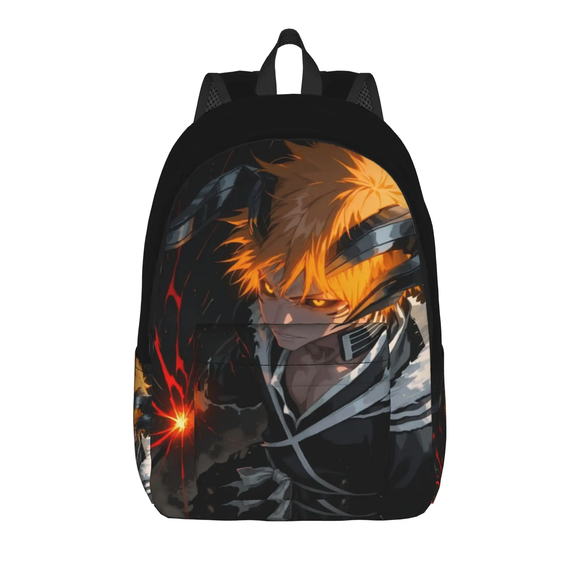 

Back to school season Ichigo Kurosaki (1) Bookbag Bleach For Women Super Quality Backpack