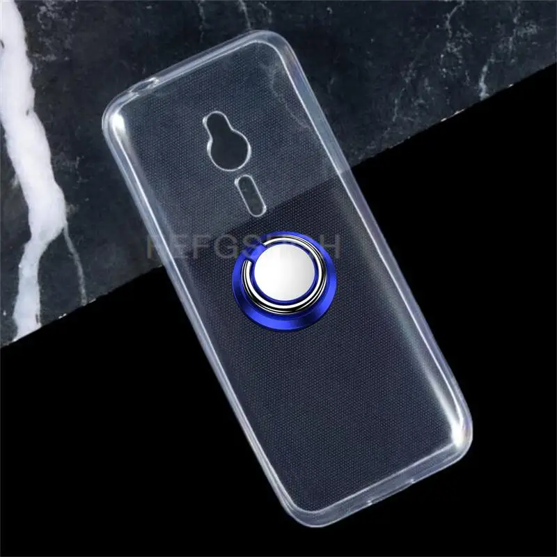 Fashion Full Cover For Nokia 230 230ds RM-1172 RM-1126 Metal Ring Holder Magnetic TPU Back Phone Case Cover