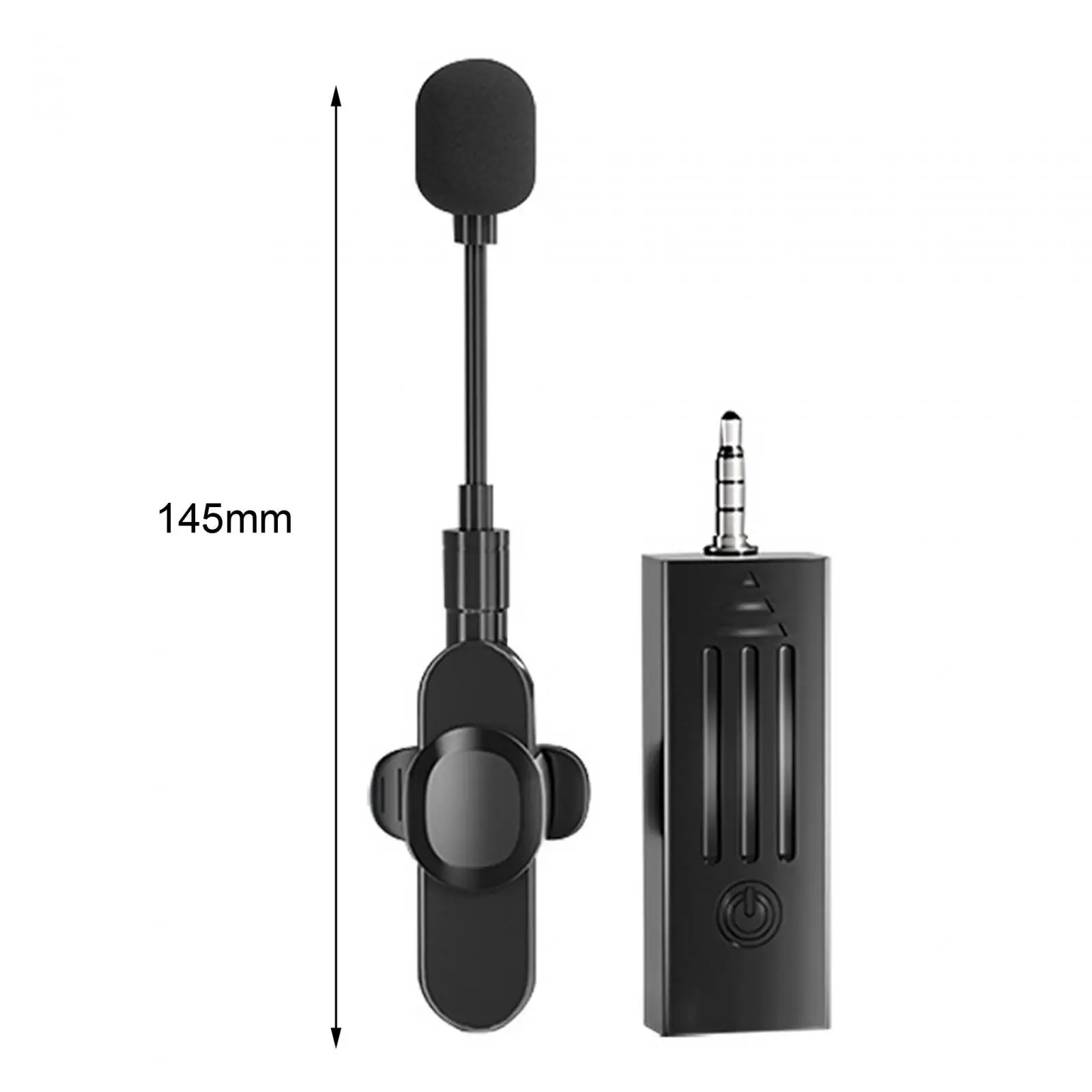 Wireless Lavalier Lapel Mic, Conexão Automática, Clip on, Zoom, Vlog, Áudio, Gravação de Vídeo, YouTube, Facebook, Ao Vivo