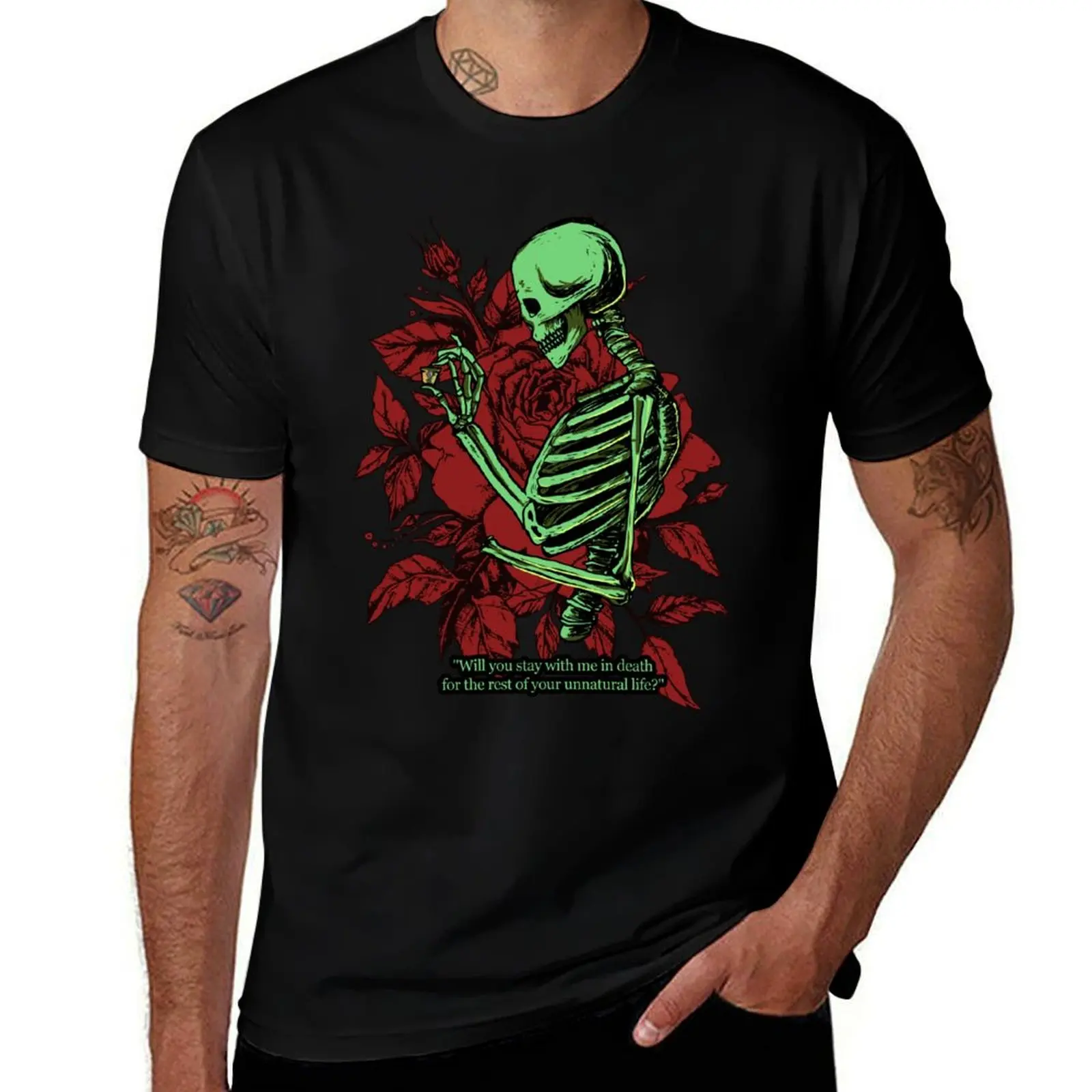 Propose skeleton T-Shirt Large Size Loose Casual Tee T-Shirt