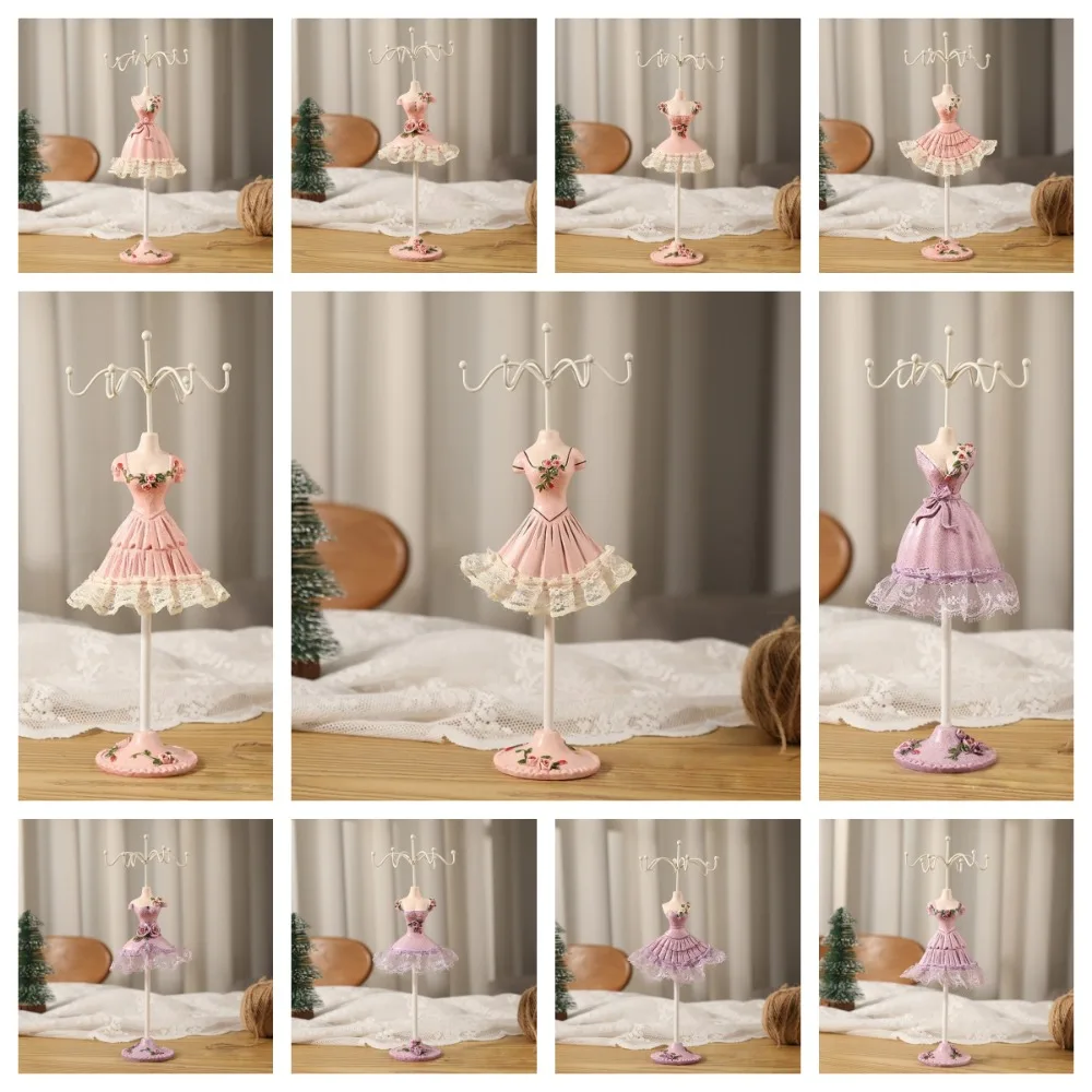 Organizer Rack Kleid Modell Schmuck Display Rack Ring Luxus Halskette Mannequin Display Stand Blume Spitze