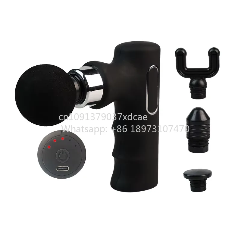 Mini Fascia . 5 Gears Vibration, Silicone Head Deep Muscle Massage . For Home Gym Fitness Post-Exercise Pain Relief