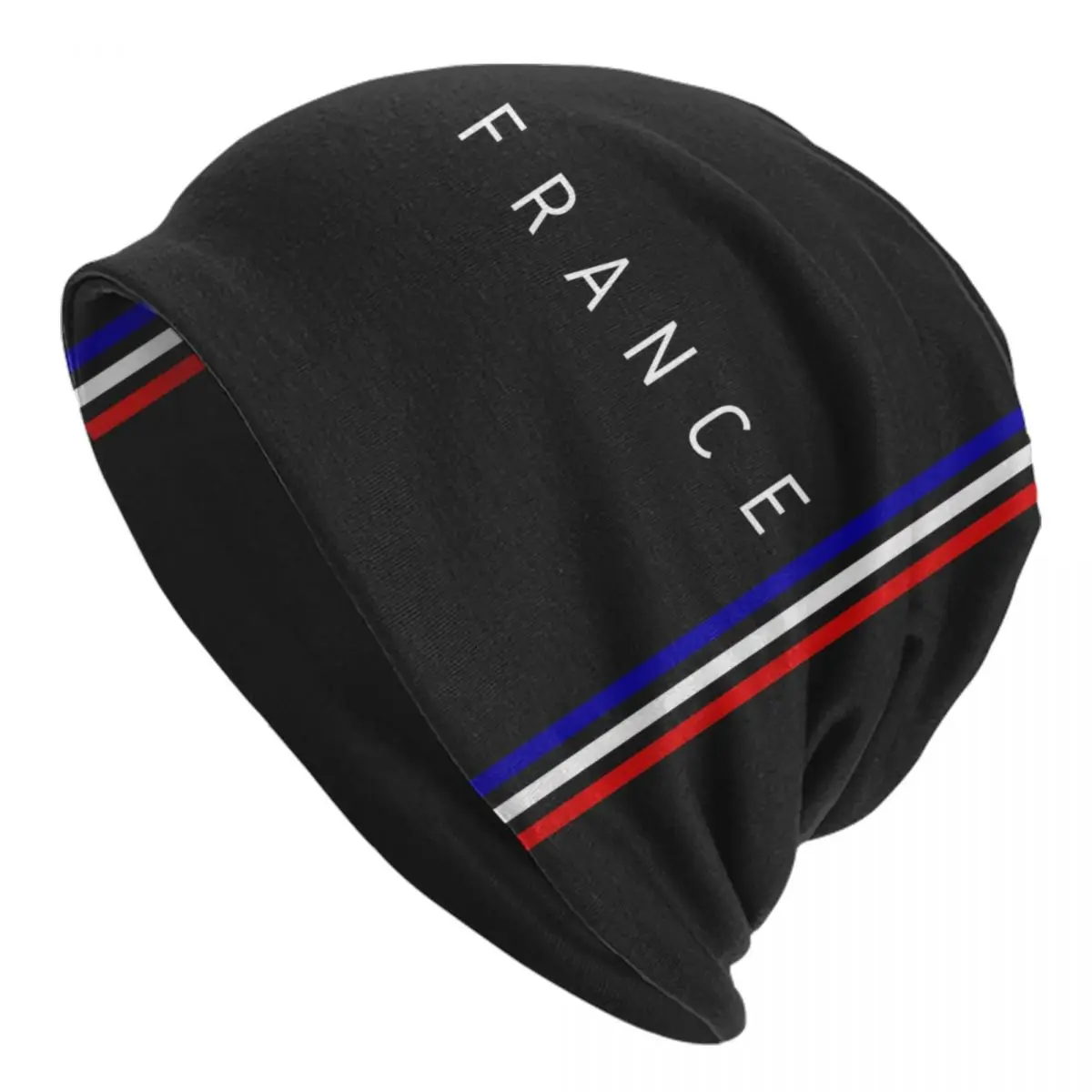 Custom French Flag France Pride Skullies Beanies Caps Unisex Winter Warm Knit Hat Adult Patriotic Bonnet Hats Outdoor Ski Cap