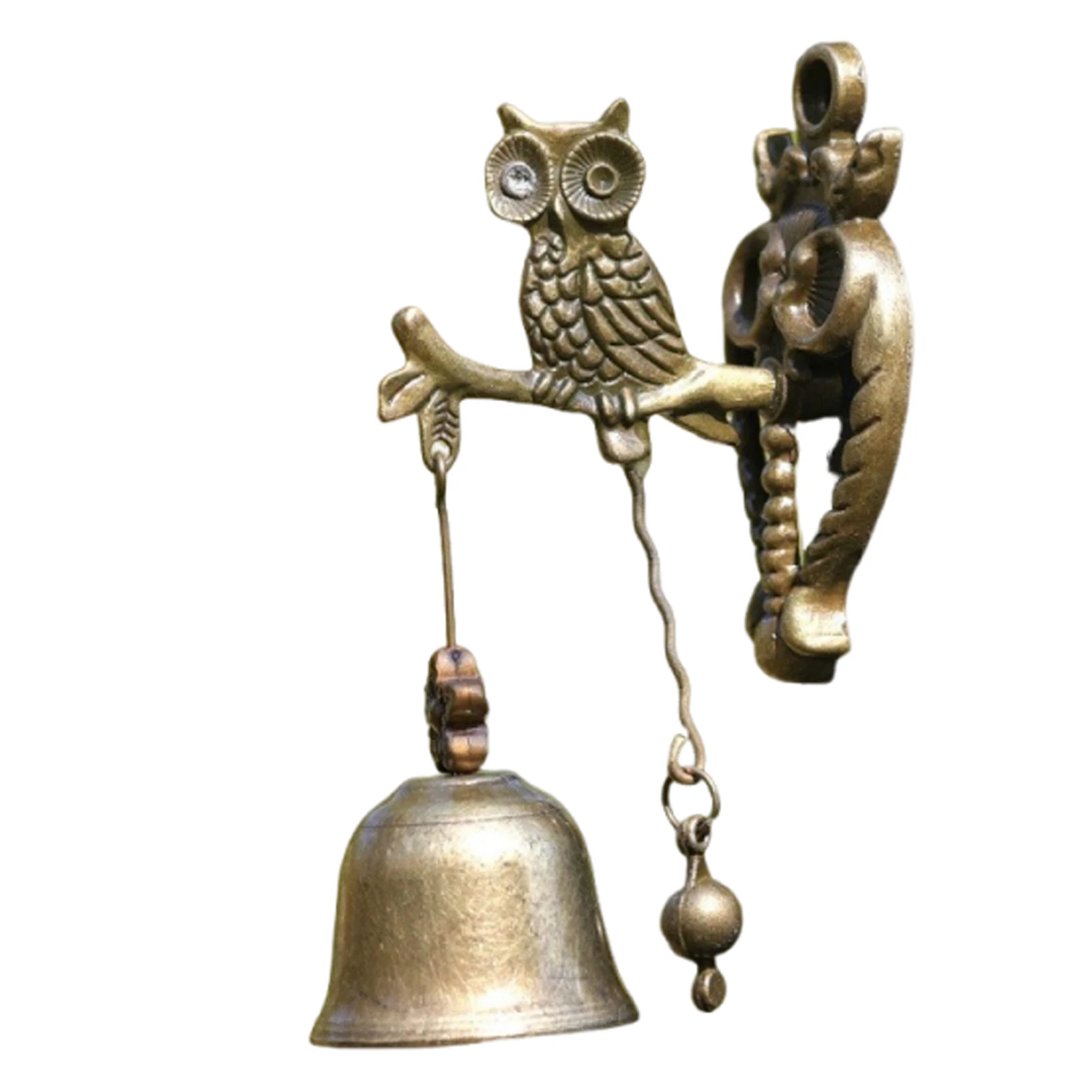 Vintage Metal Animal-Shaped Doorbell: Cat-Shaped Hanging Sturdy, Waterproof, Windproof. For Courtyards, Balconies.