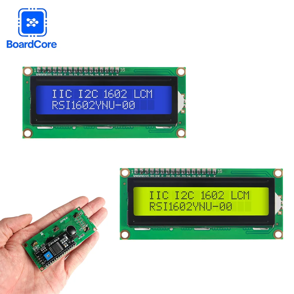 1602 LCD Display Module 16x2 Characters Backlight LCD Display Module Board   I2C Interface for Arduino/Raspberry Pi 5V