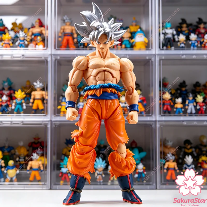

【In Stock】Bandai SHF Dragon Ball TNT Son Goku Ultra Instinct Limit Breaking Collectible Anime Action Figure Toy