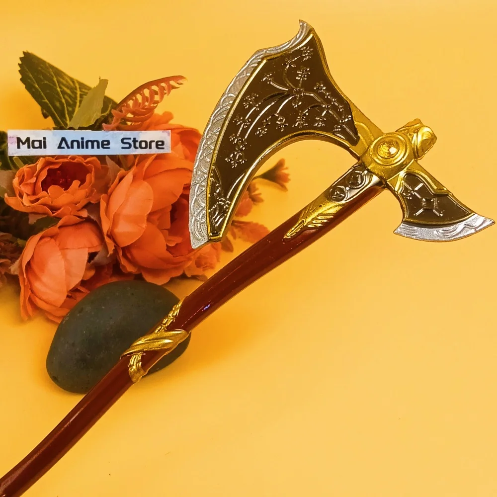 7.1inch God of War 4 Katana Axe Metal Anime Kratos Athena Ghost Leviathan Sword Real Size Katana Chaos Sabre Unsharp Toy Gift