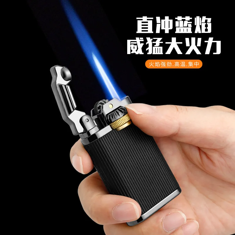 

JOBON Windproof Lighter Men's High-end Inflatable Blue Flame Metal Lighter