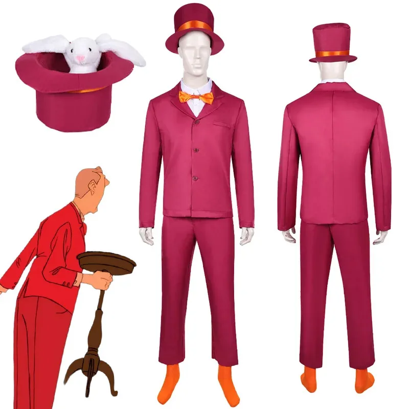 the Illusionist L'Illusionniste Men's Cosplay Costume 2010 Movie Magician Disguise Fantasy Clothing for Roleplay Party Outfit