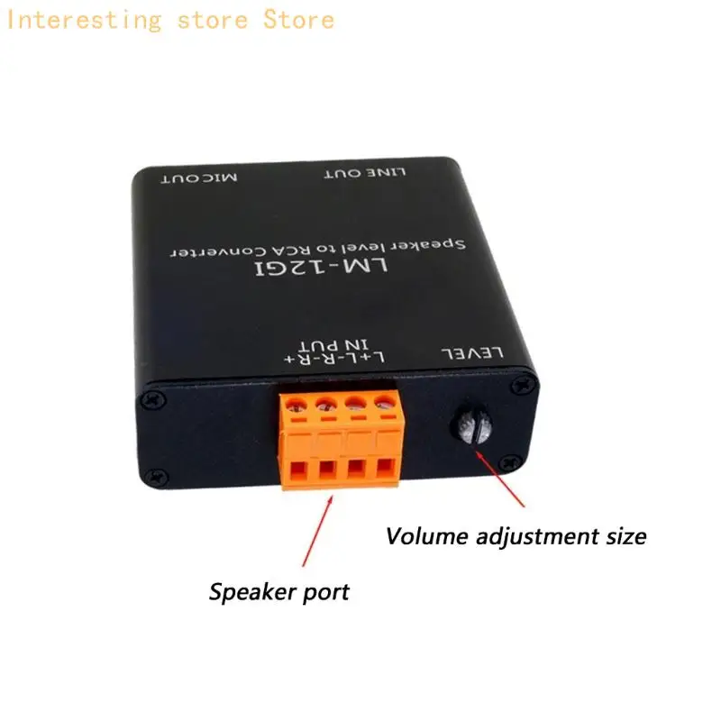 مستوى مكبر الصوت الاحترافي لمخفف الصوت إلى محول الصوتيات للحصول على صوت واضح لمكبرات الصوت النشطة 55KC #5