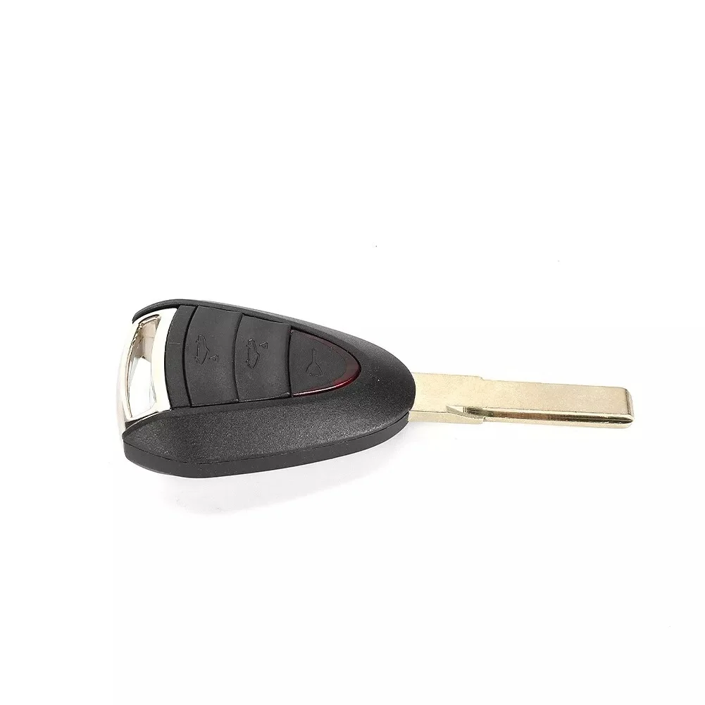 RFC-funda de llave de 3 botones para Porsche 911, 997, Boxster 987, Cayman, mando a distancia, carcasa de llave de bloqueo de coche, piezas de