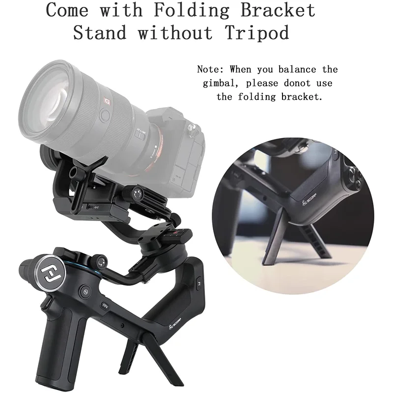 FeiyuTech SCORP-1 3-Axis Handheld Gimbal Stabilizer Handle Grip for DSLR Camera Sony with Display Screen Simplified Version