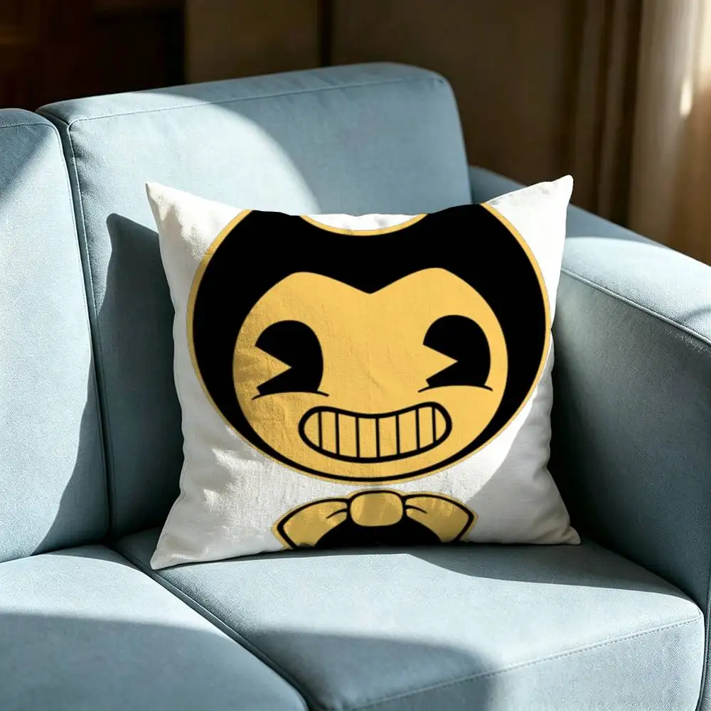 Bendy and The Ink Machines Pillow cover gift High definition digital printing,Surprise  vivid pattern Household.