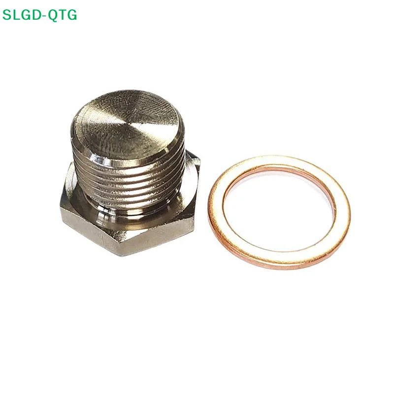 Hot [New] OD Exhaust Pipe Fitting Flathead Screws Lambda Converter O2 Oxygen Sensor Plug Universal Thread M18*1.5