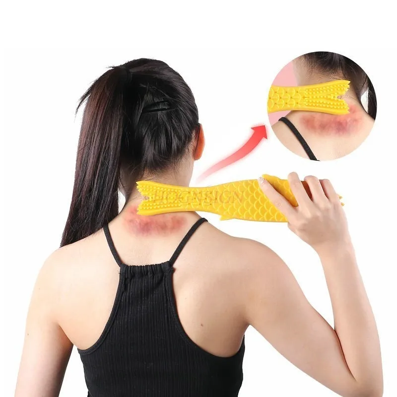 Silicone pat sha plate meridian beater massage stick beat back knock back health hammer shoulder special fitness handheld