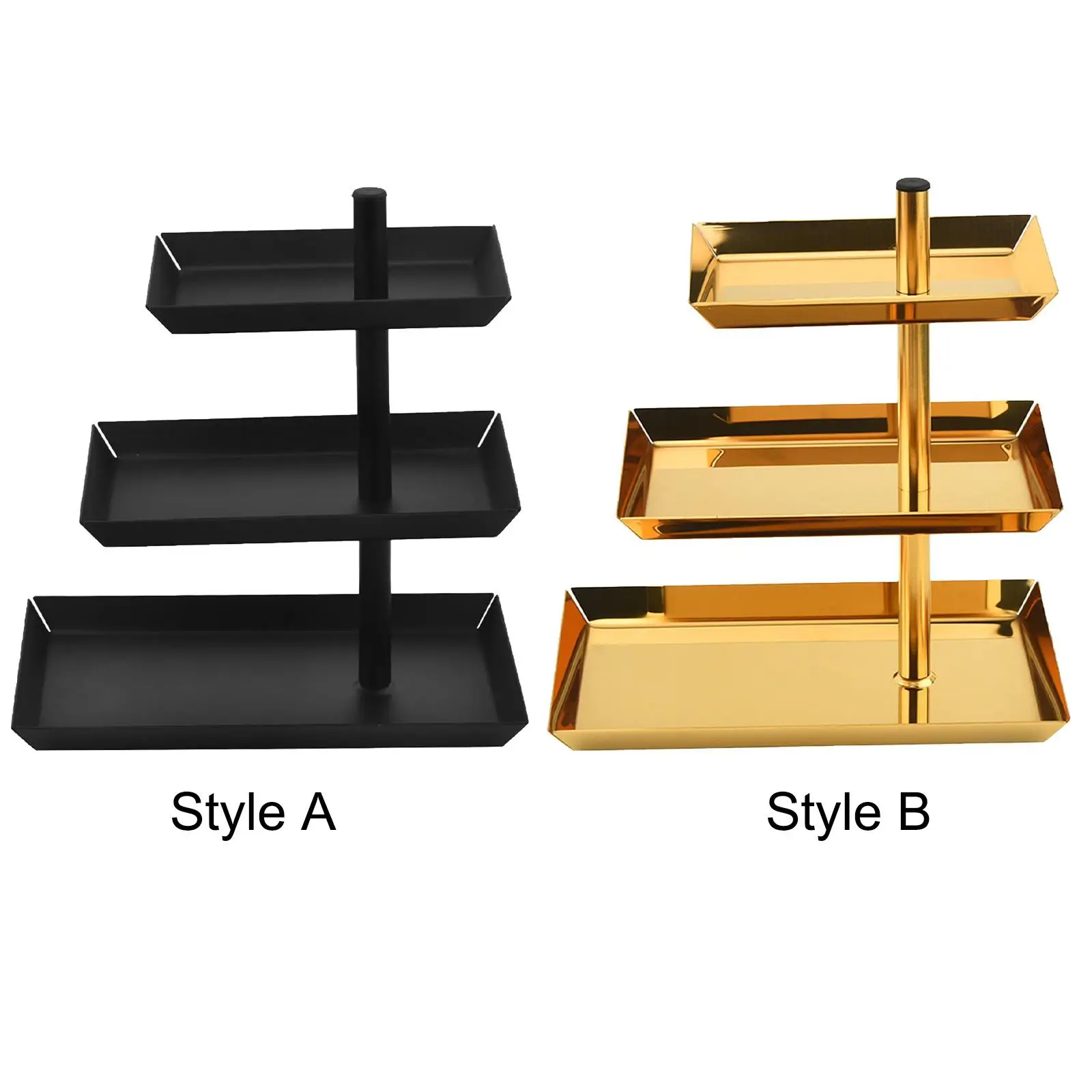 Cupcake Stand 3 Tier Stainless Steel Display Rack Presents Display Stand for Kitchen Celebration Supplies Anniversary Banquet