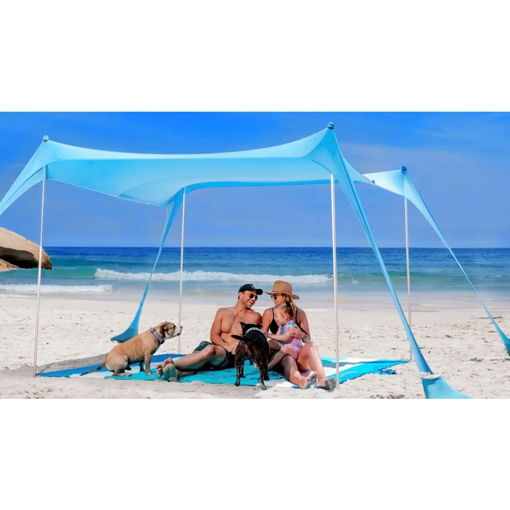 Beach Tent Sun Shelter Shade Canopy with UPF50 Protection