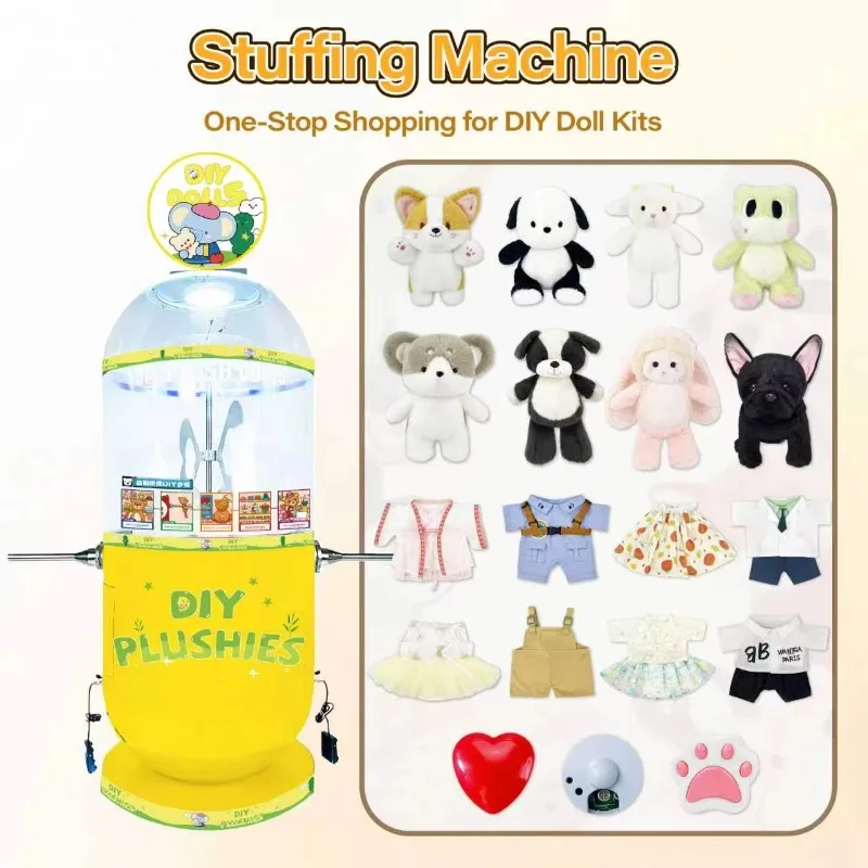 FL wholesale Free Design Stuffed Toy Machine Teddy Bear Stuffing Machine Pillow Making for Workshop Use  High PowerCustomized