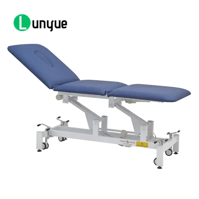 Three Motor Electric Metal Examination Bed Neurology Exercise Therapy Stretcher Orthopedic Treatment Bed for Living Room