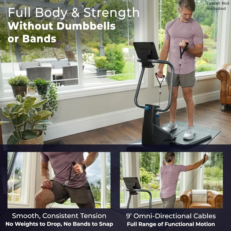 orm Home Gym Strength Trainer - Low-Impact Total Body Cable Resistance - TeeterMove Personal Training App