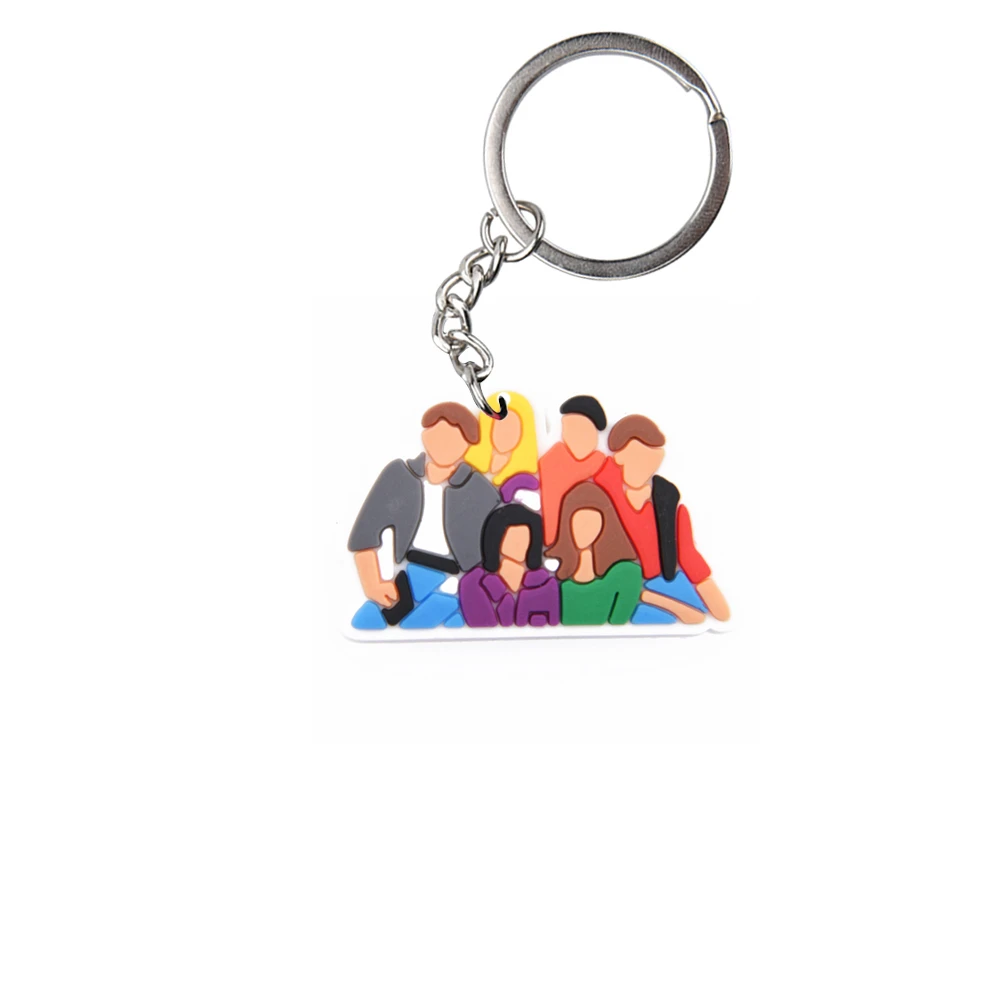 Classic American Drama Keychains Friends Joey Keyrings Kids Smelly Cat Unagi Central Perk Key Chains For Friends Gifts