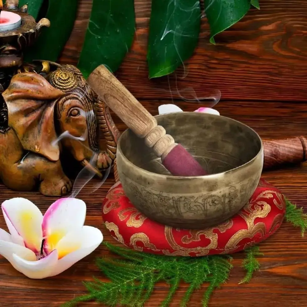 Random Color Tibetan Bowl Pillow Chakra Buddhist Supplies Tibetan Singing Bowl - view 4