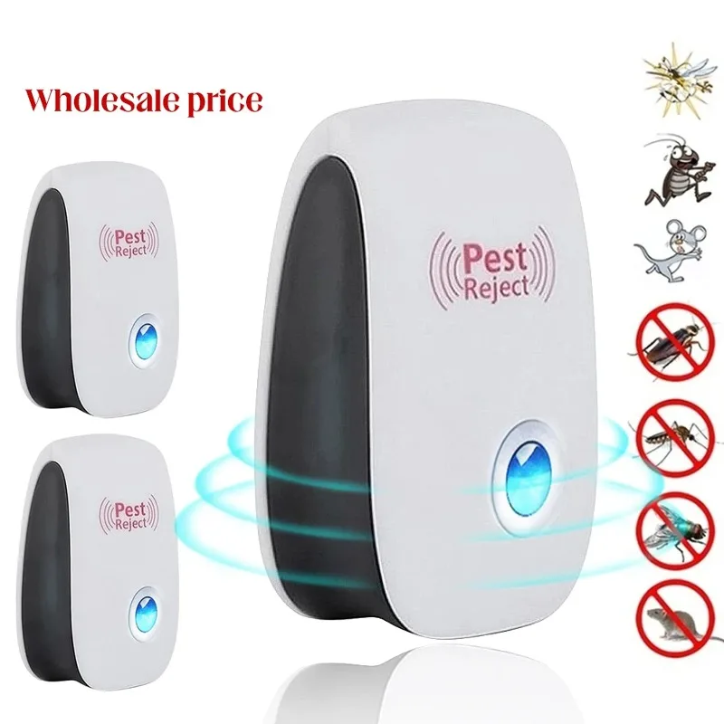 Safe Ultrasonic Pest Repeller Electronic Mouse Cockroach Mosquito Insect Repellent Effective Pest Control Exterminator Essential