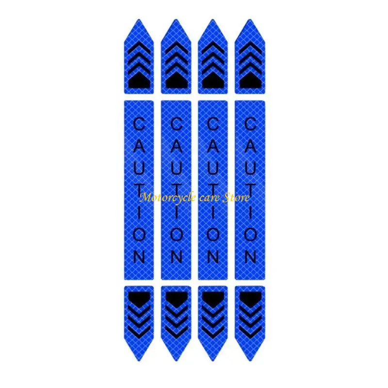 U75F Nighttime Reflective Tape Warning Stickers for Car Doors Enhancing Visibility