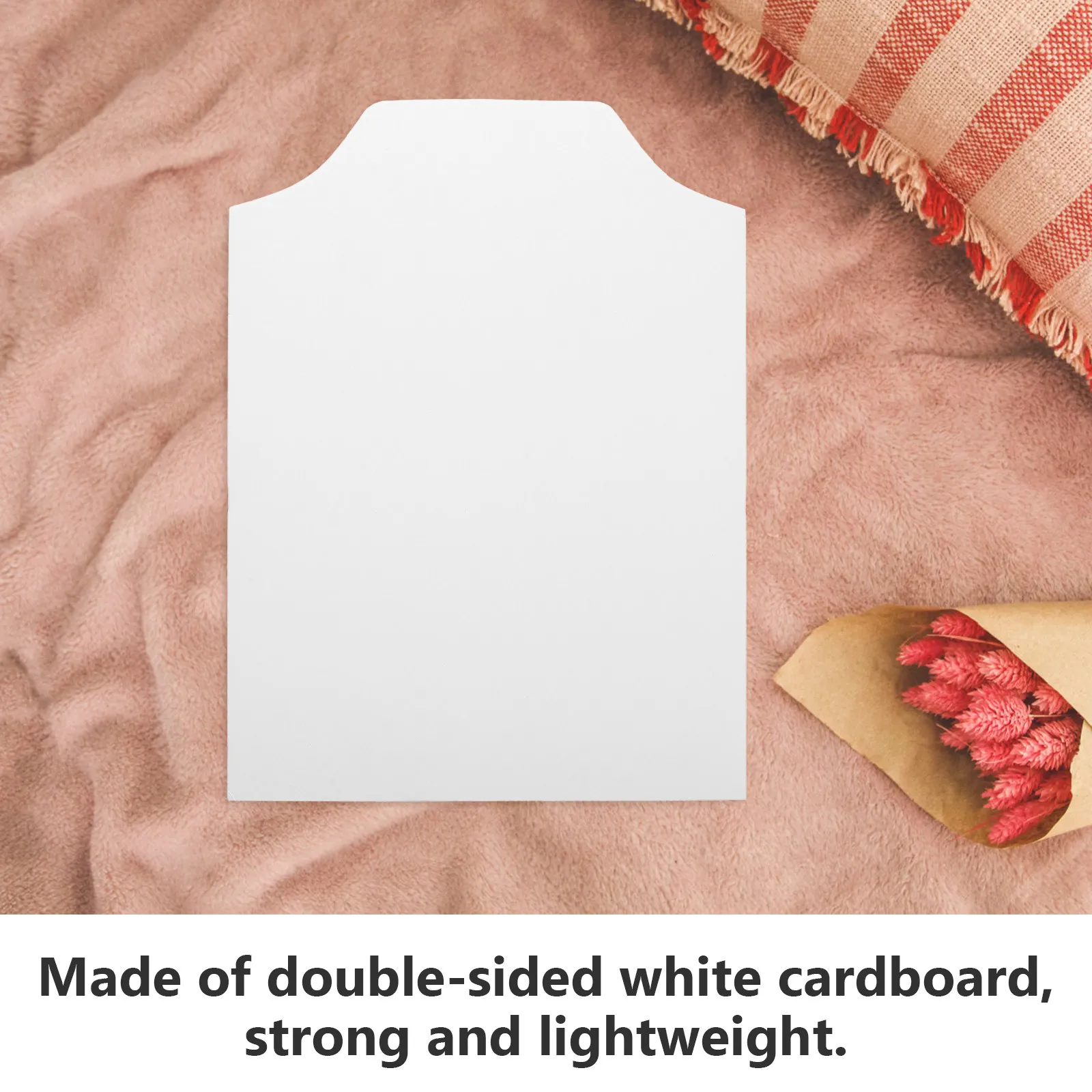 100Pcs White Cardboard Shirt Form Inserts 22x30cm Heavy-Duty Dual-Face Anti-Wrinkle Folding Form for Shirts T-Shirts Retail
