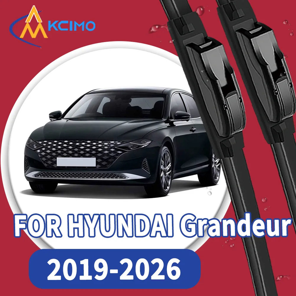 

High Quality 2pcs Windscreen Car Rain Brush Front Windshield Auto Wipers Perfect Fit for HYUNDAI Grandeur saloon 2019-2026