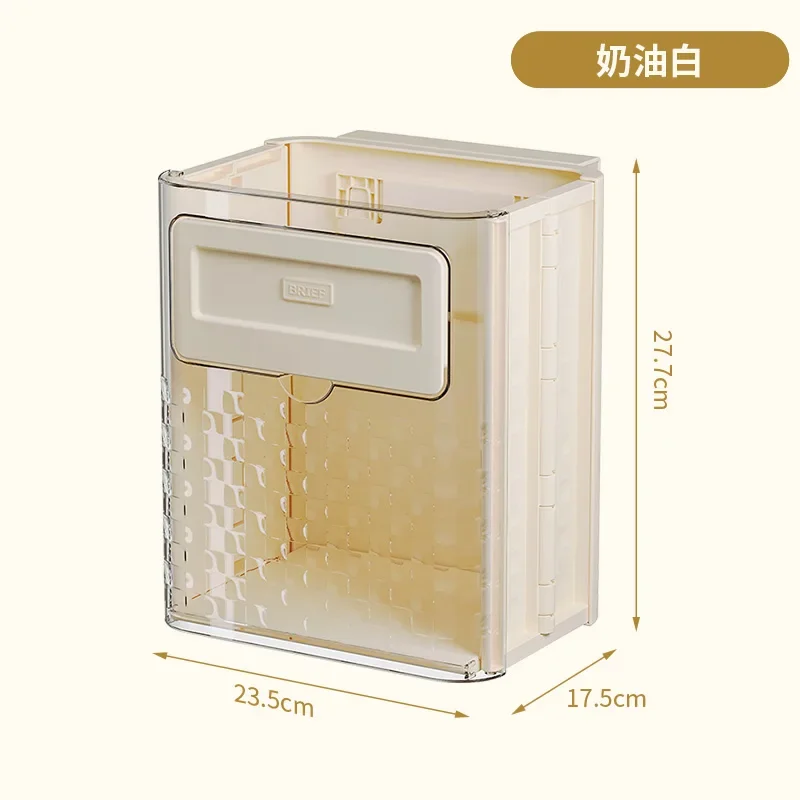 Kitchen trash can hanging type household wall hanging large capacity folding high value food waste hanging trash can