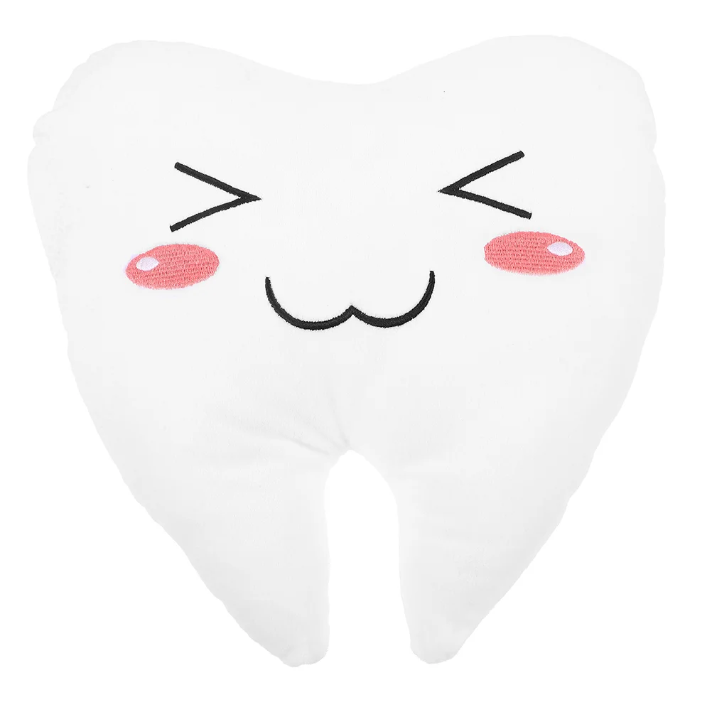 

Plush Toy Large Dental Pillow Toddler Office Toys Baby Cloth Stuffed Tooth Shape
